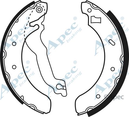 APEC BRAKING Комплект тормозных колодок SHU493